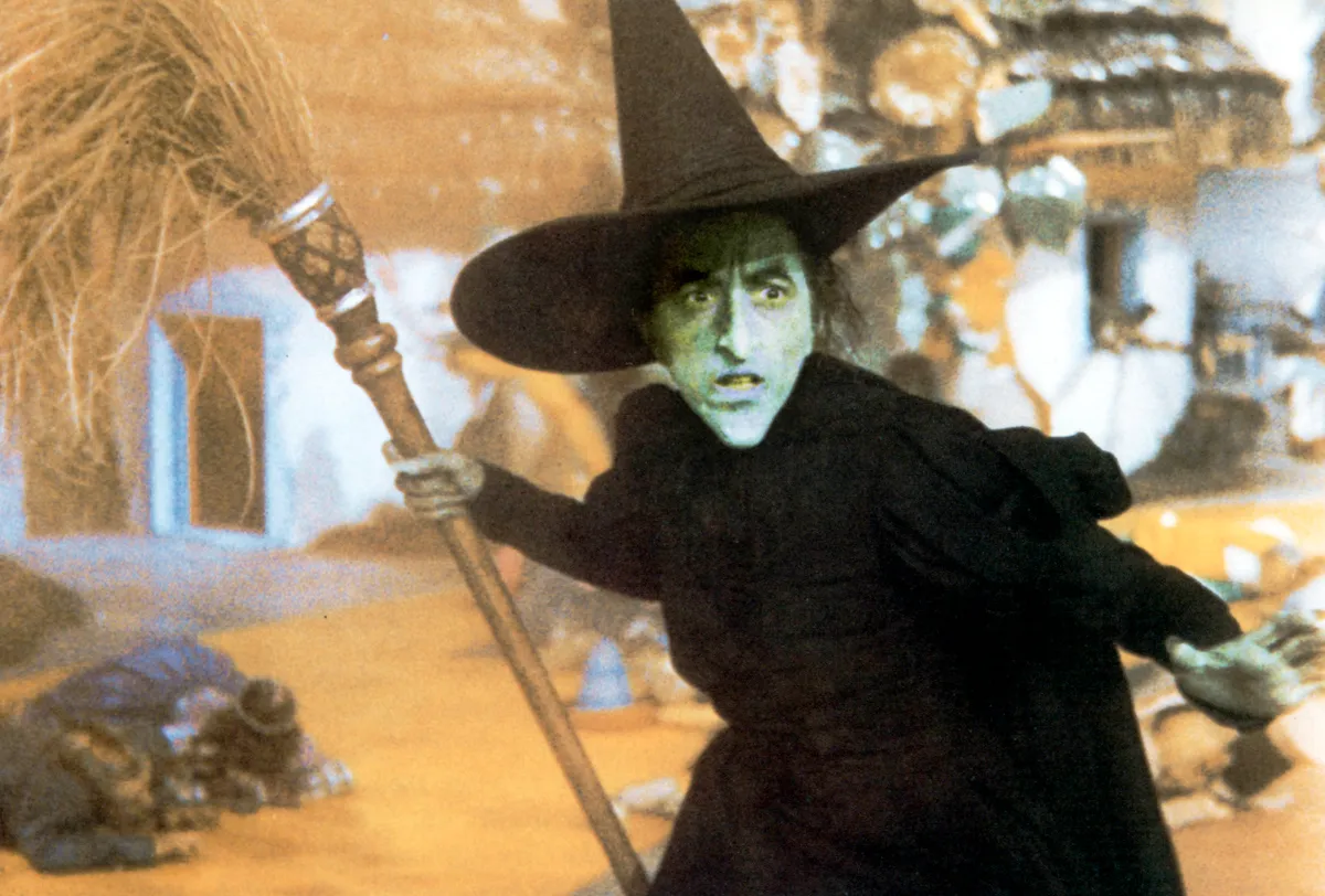 Margaret Hamilton az Óz, a csodák csodája című Victor Fleming filmben gonosz Nyugati boszorkányként.