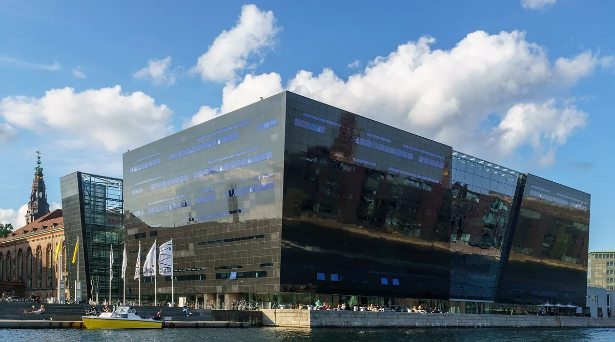 A koppenhágai könyvtár épülete