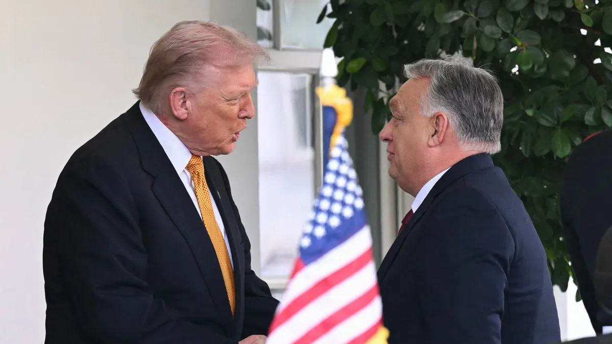 Hungarian PM Orban meets US president Trump