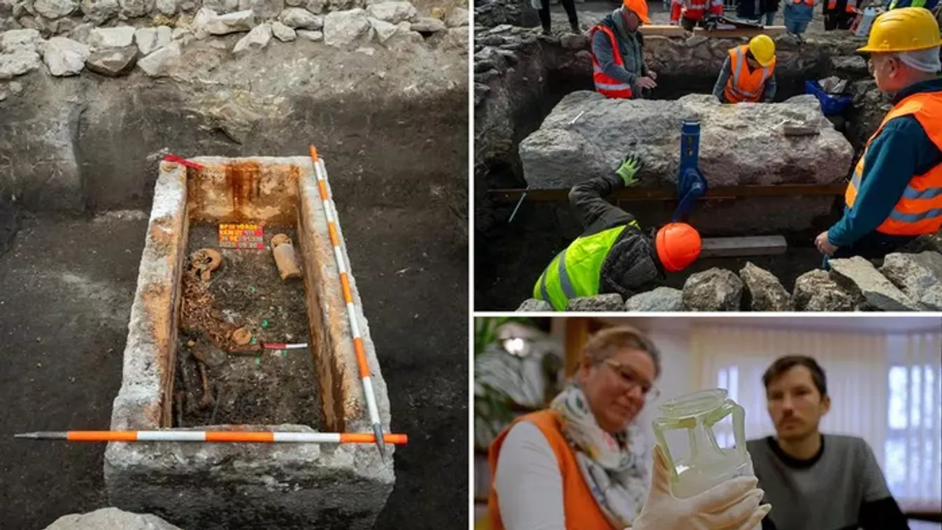 Sokkot kaptak a régészek: 1700 év után először nyitották fel az Óbudán talált ókori sírt