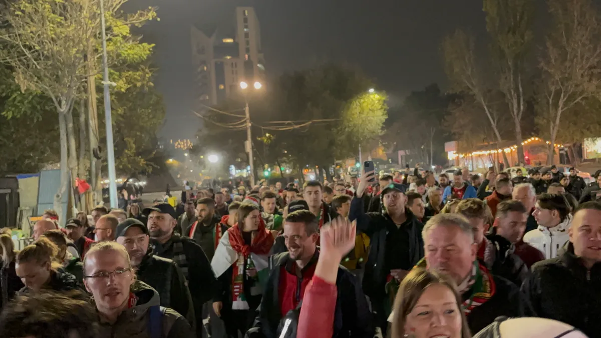 Magyar szurkolók Jerevánban