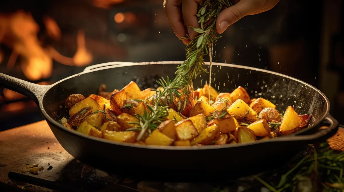 Roppanós a sült krumpli szépen tálalva