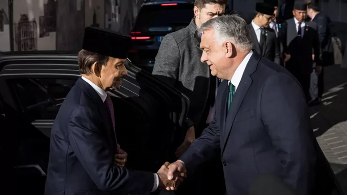 Így fogadta Orbán Viktor a brunei szultánt - Képek
