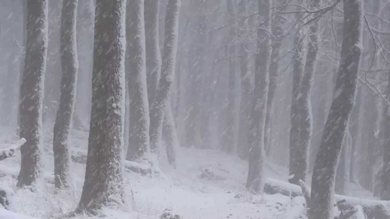 Hólepel borult az országra: ez még csak a kezdet - videók