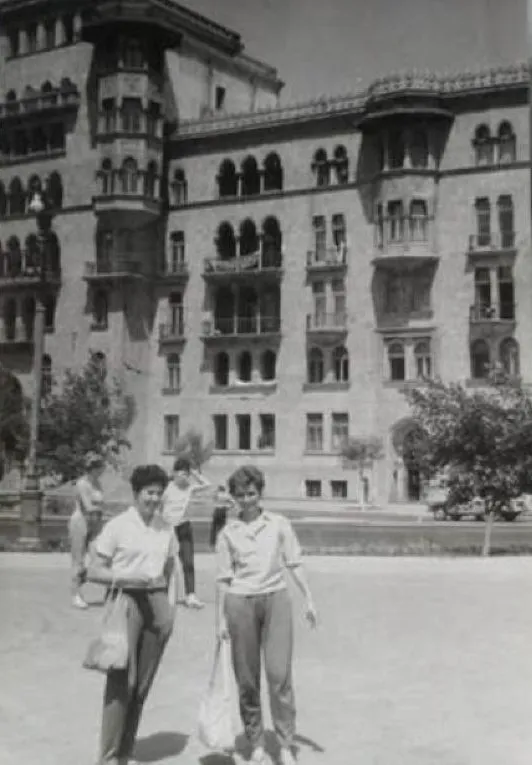 Az 1965-ös kézilabda világbajnokság győztes magyar csapatának tagjai Bakuban 1962-ben.