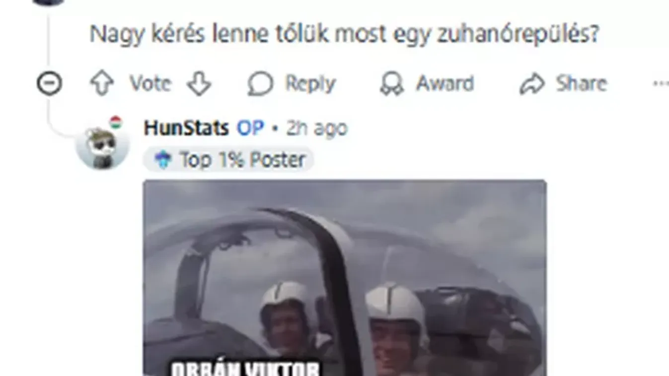 „Megköszönnénk az ukránoknak, ha lezuhanna a gép” — A tiszások a Redditen azt írták, bárcsak lezuhanna Orbán Viktor repülőgépe!