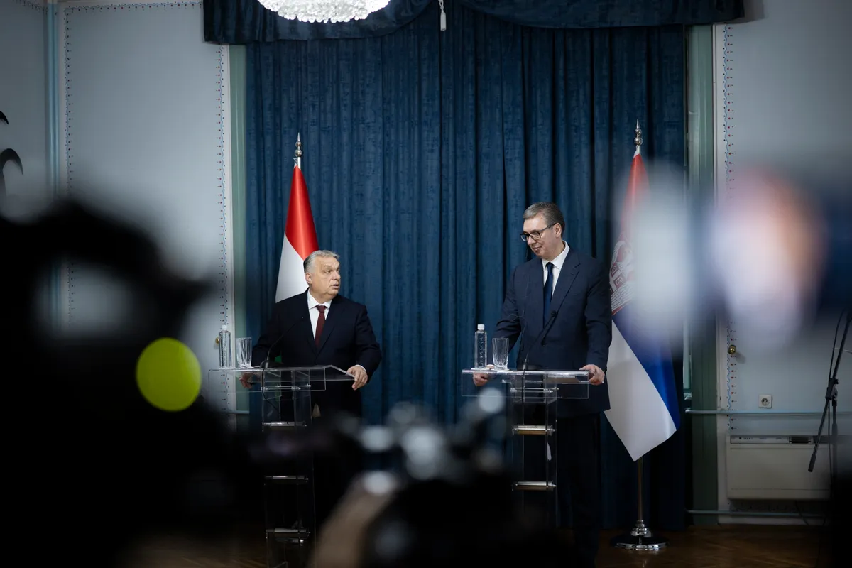 Orbán Viktor és Alekszandar Vucsics