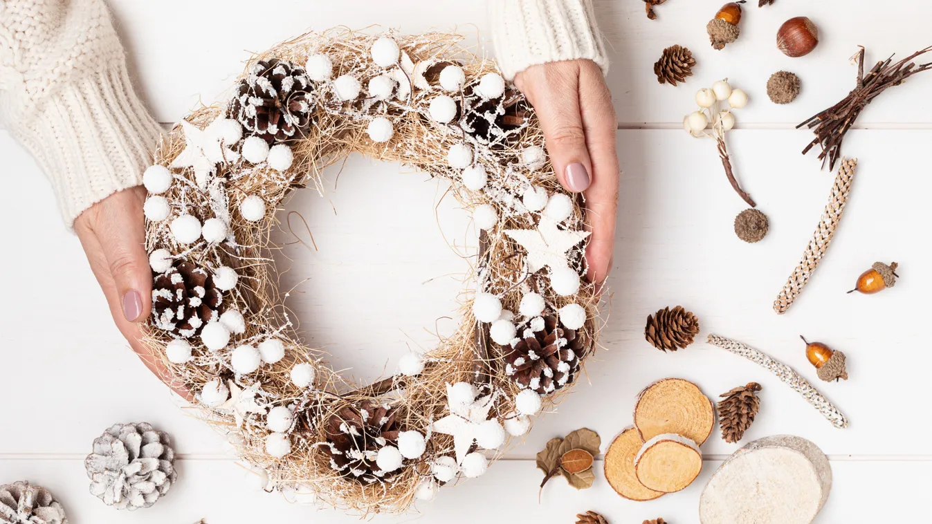 Adventi koszorú készítése