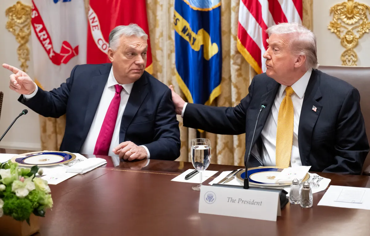 Hungarian PM Orban meets US president Trump