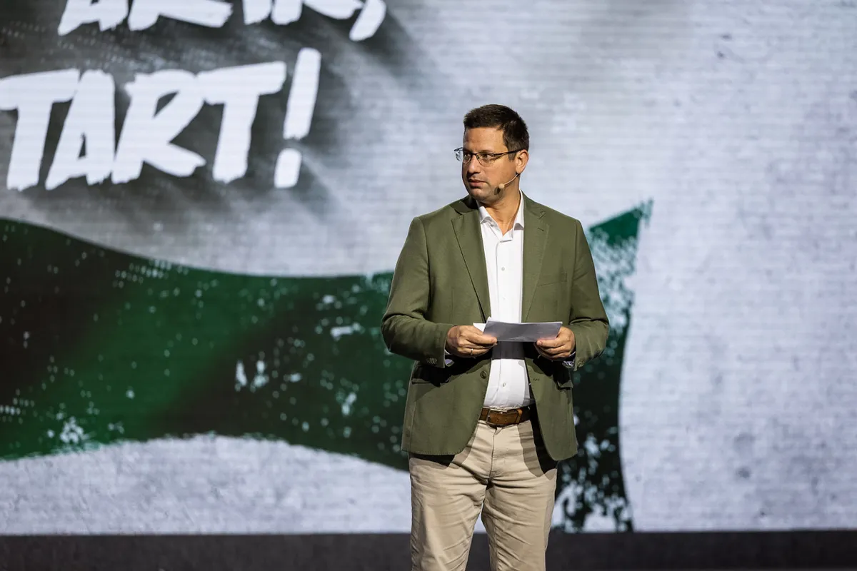 Háborúellenes Gyűlés, Nyíregyháza, 2025. 11. 29.
Gulyás Gergely