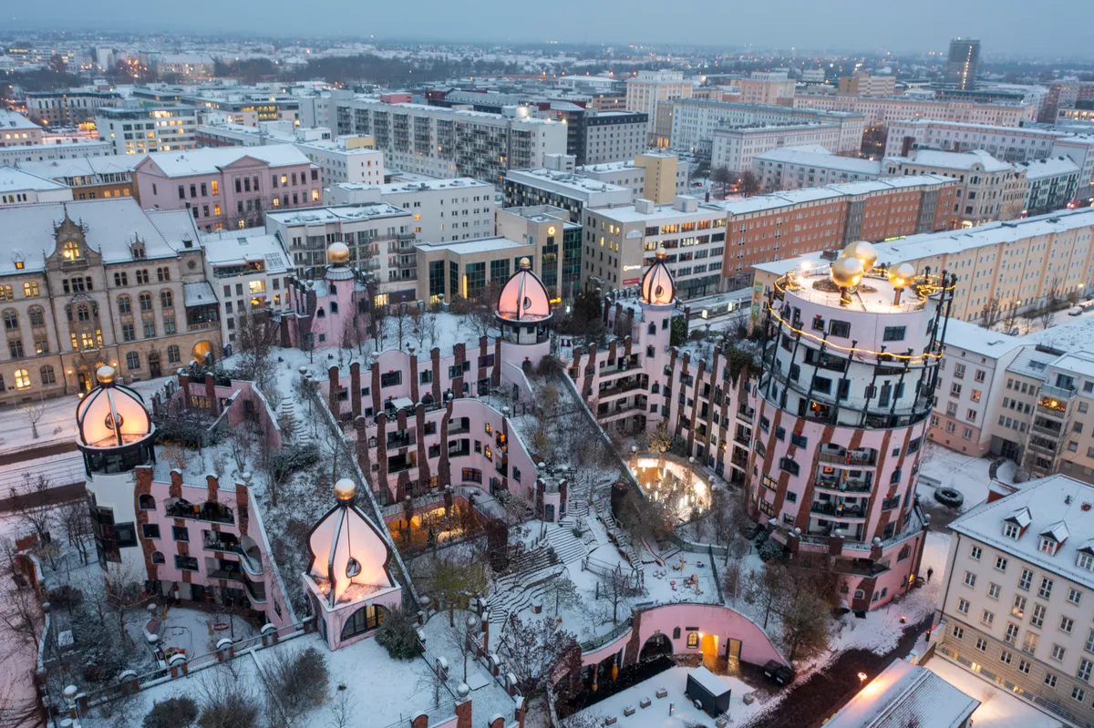 Hundertwasser-ház, Bécs, Ausztria
