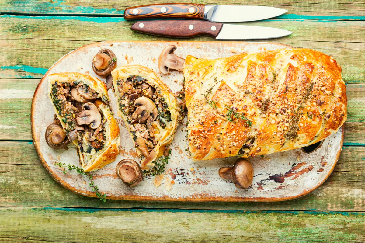 A vega Wellington húsmentes főfogás, ami a húsevőknek is elnyeri a tetszését.