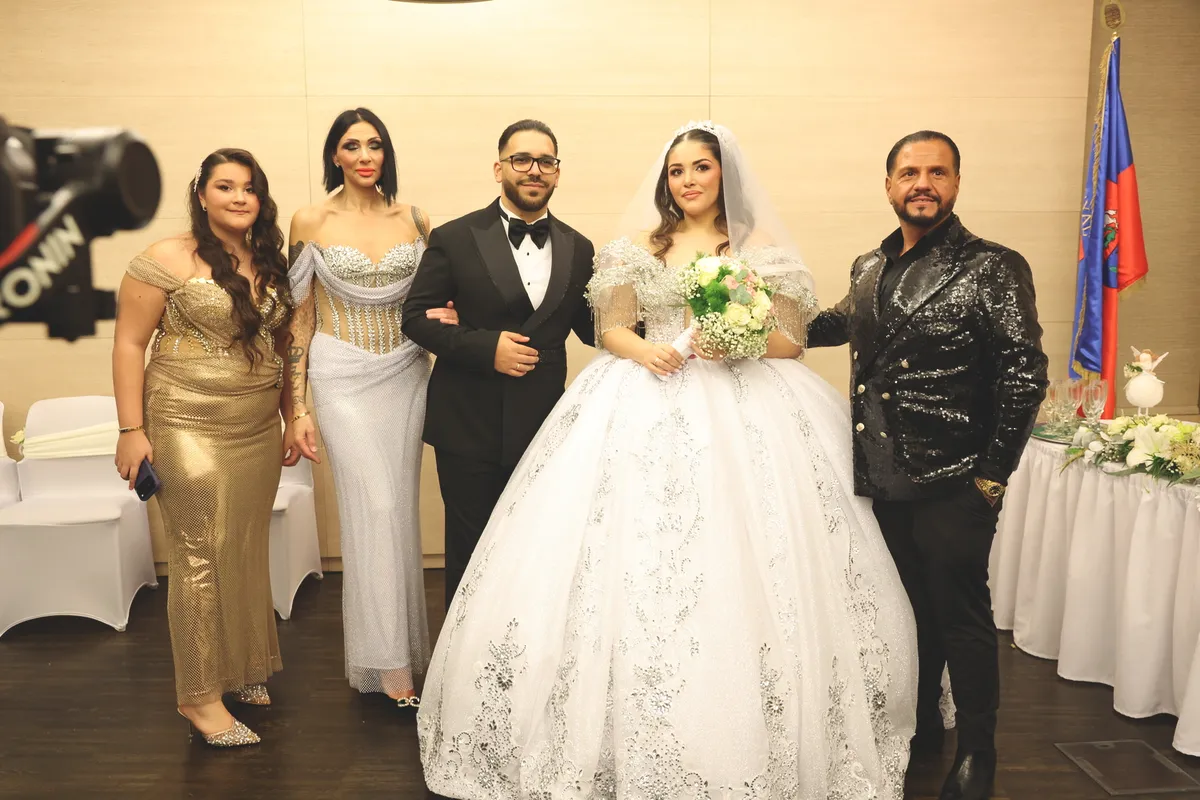 Emilio lánya, kicsi Tina az esküvőn.