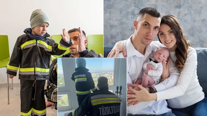 Hatévesen már tűzoltó a koraszülött Nimród