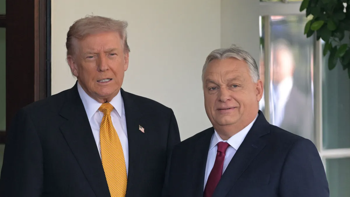 Hungarian PM Orban meets US president Trump