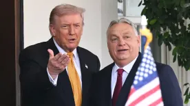 Nagyszerű vezető – kiáltotta Trump, amikor Orbán Viktor megérkezett