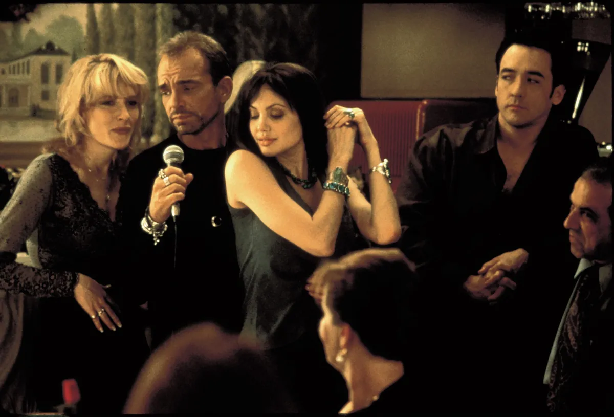 Angelina Jolie és Billy Bob Thornton a Vakrepülés forgatásán