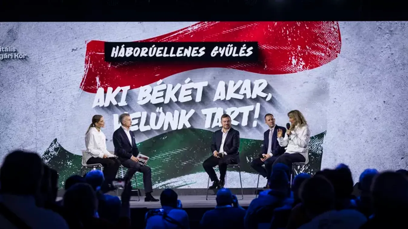 Békés Márton az első Háborúellenes Gyűlésen: "Budapest az egyetlen helyszín a Földön, amely a háború lezárásához alkalmas hely"