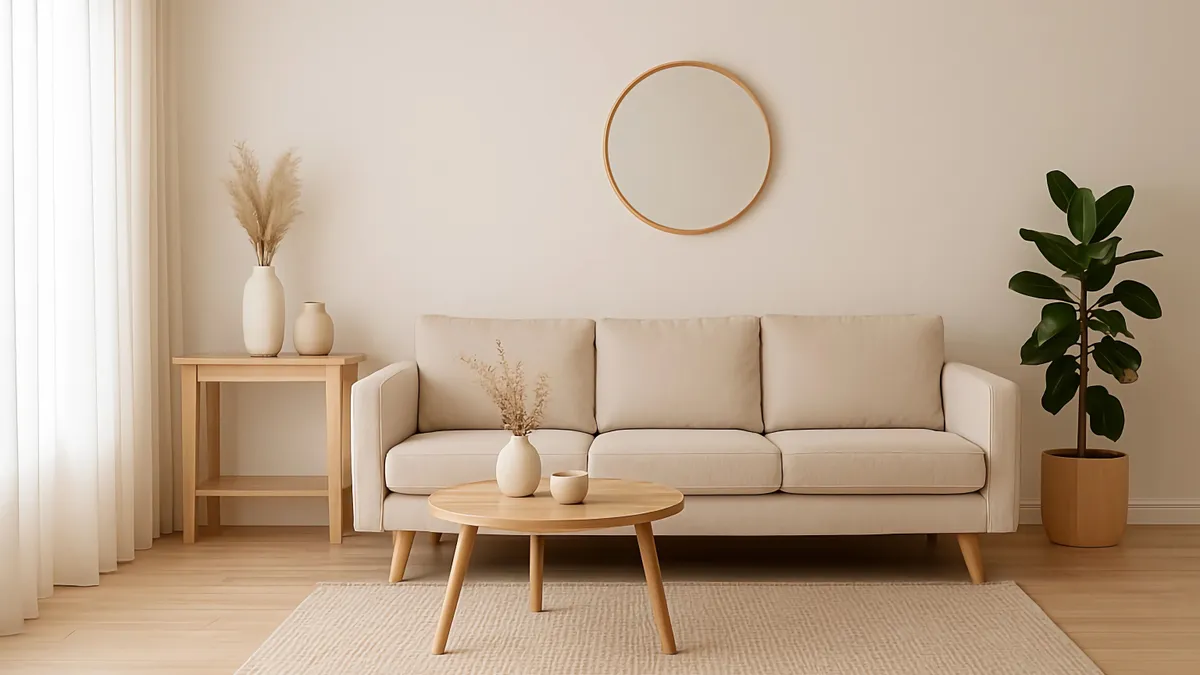 Luxus lakberendezési tippek egy minimalista nappaliba.