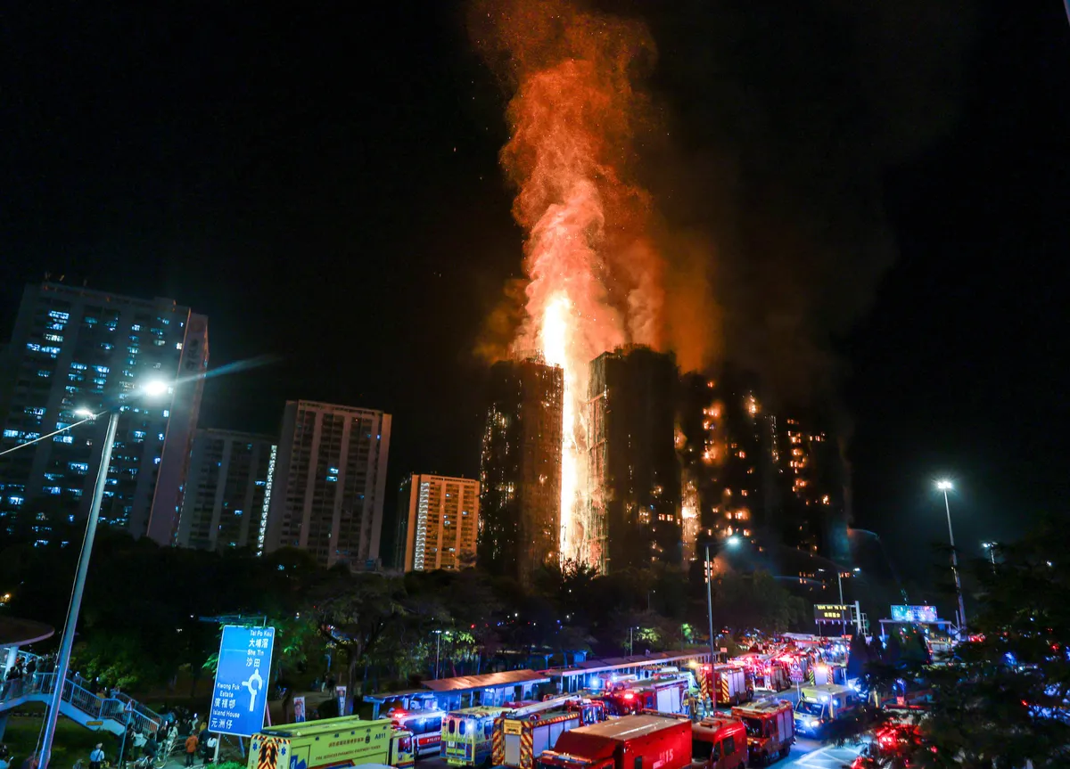 (SpotNews) CHINA-HONG KONG-FIRE (CN)