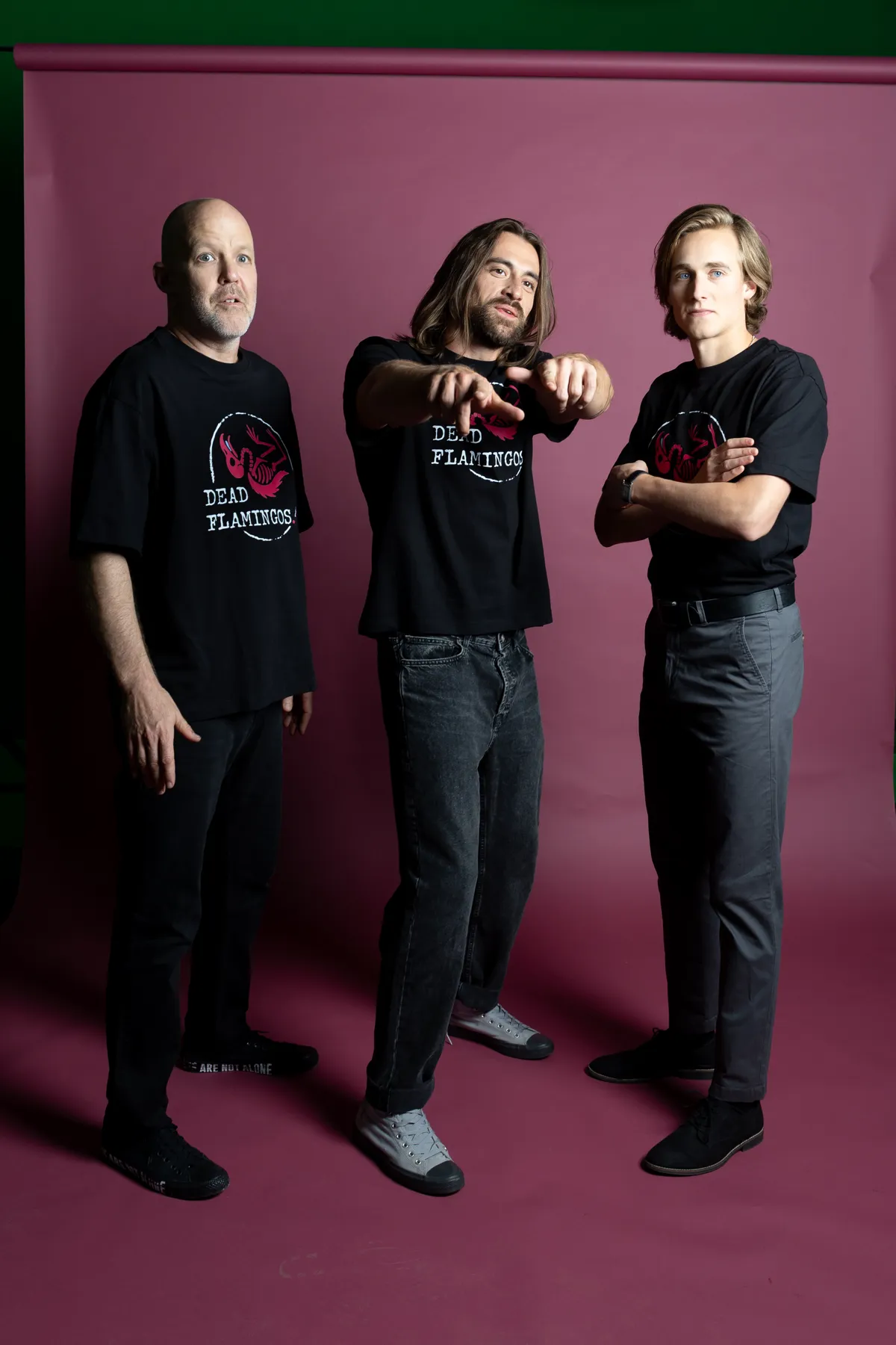 A Dead Flamingos zenekar: Friedenthal Zoltán, Kádár L. Gellért és Wettstein Márk Szalay Bence közreműködésével válnak valódi zenekarrá (Fotó: Megafilm)