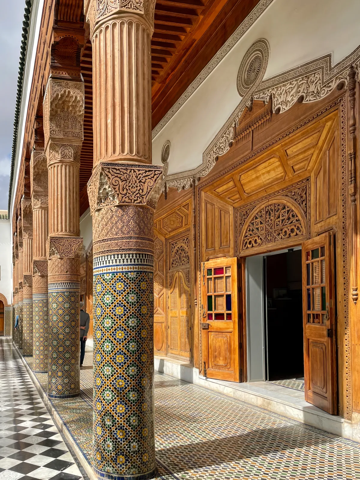 Marrakch egyik legfontosabb látványossága a Bahia-palota