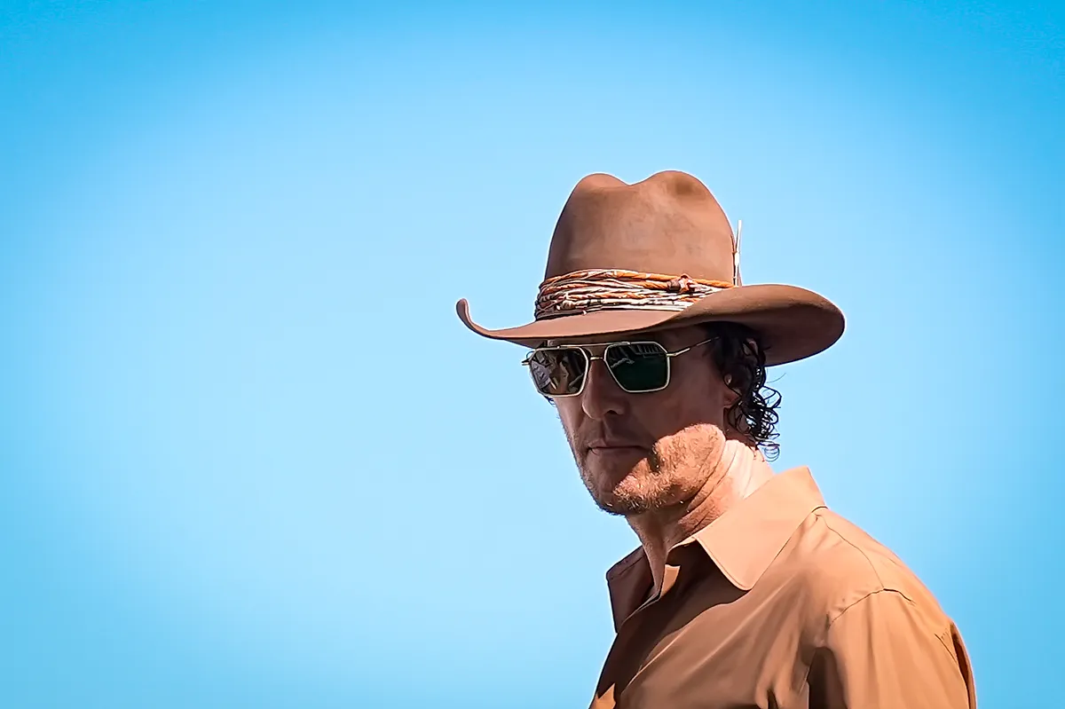 Matthew McConaughey az idei texasi F1 grand prix eseményen.