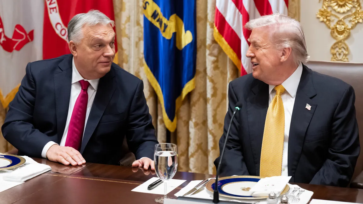 Hungarian PM Orban meets US president Trump