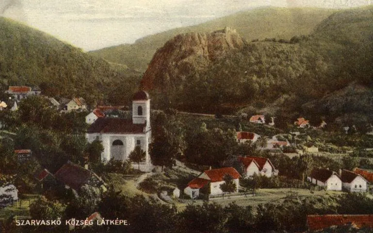 Szarvaskő az 1910-es években korabeli fotón.
