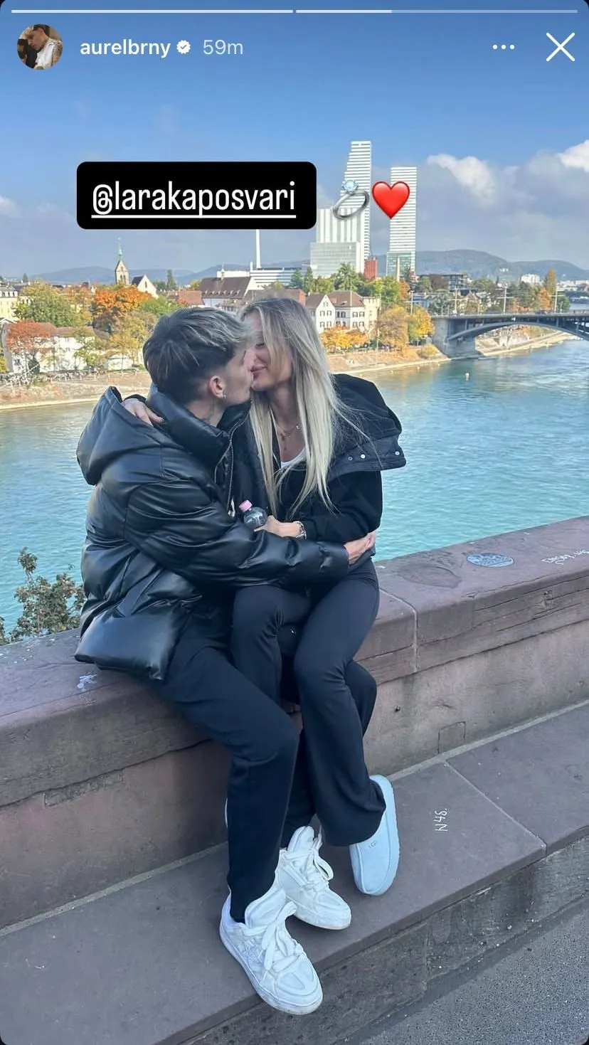 Bárány Aurél szerelmével posztolt