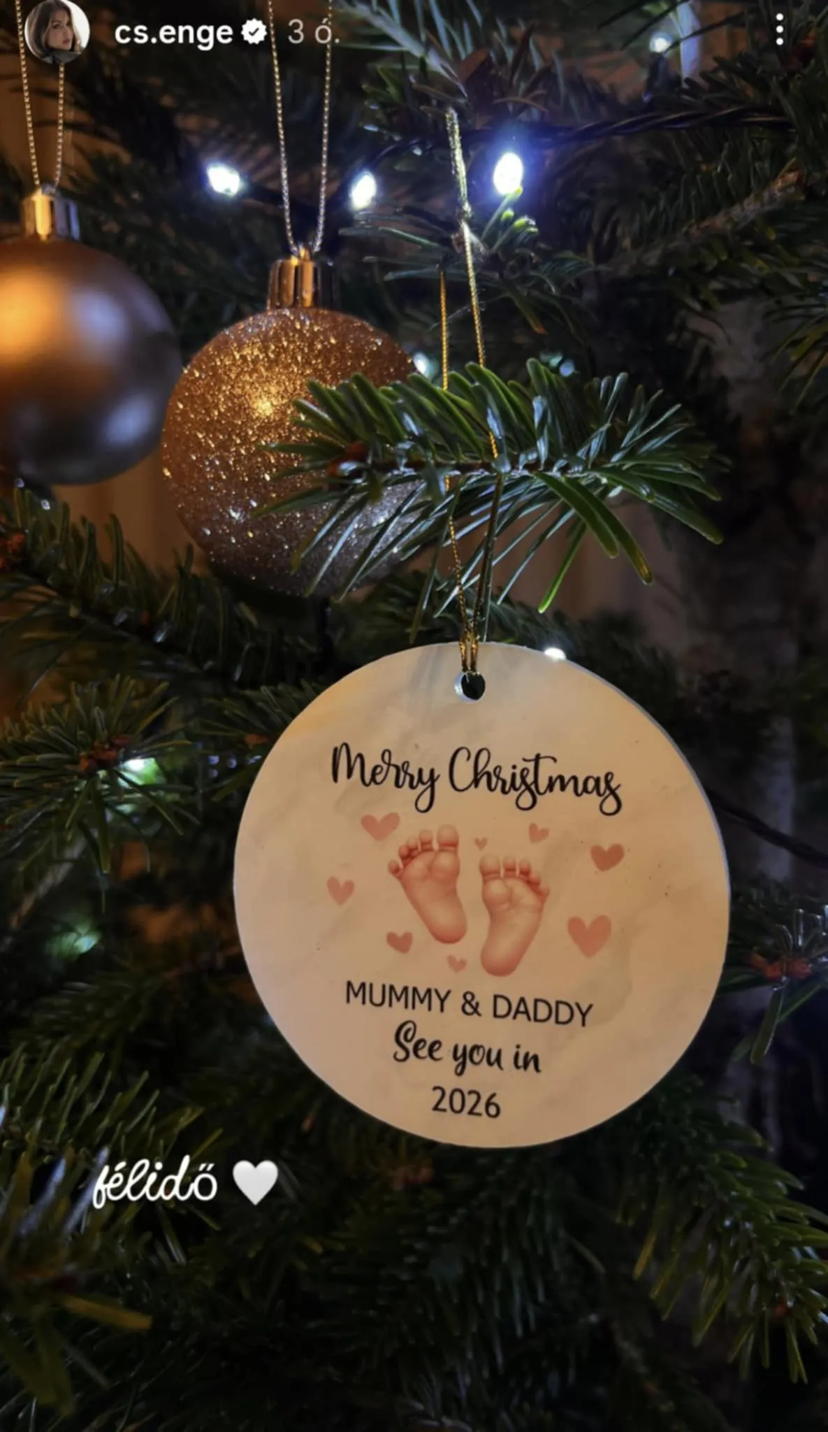 Horváth Csenge kislányt vár?