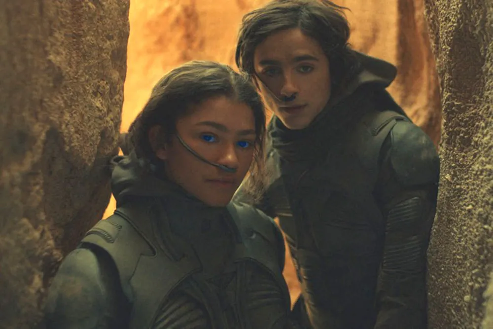 Trailer avec une photo de Timothée Chalamet et Zendaya pour le prochain film Dune par Warner ***EXCLUSIVE*** 