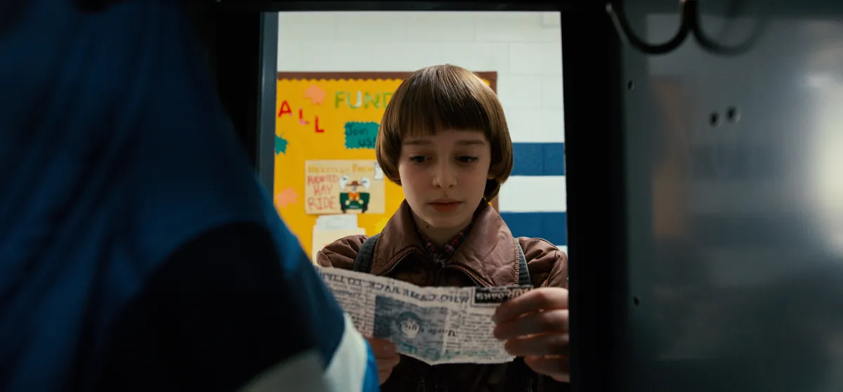 Noah Schnapp Will Byers szerepében a Stranger Things első évadában.