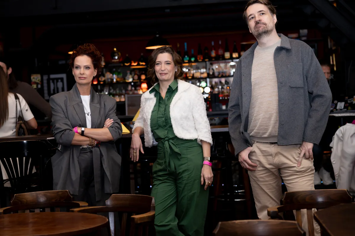 Dobó Kata rendező és Helmeczy Dorottya producer a Még egy kívánság sajtóeseményén.