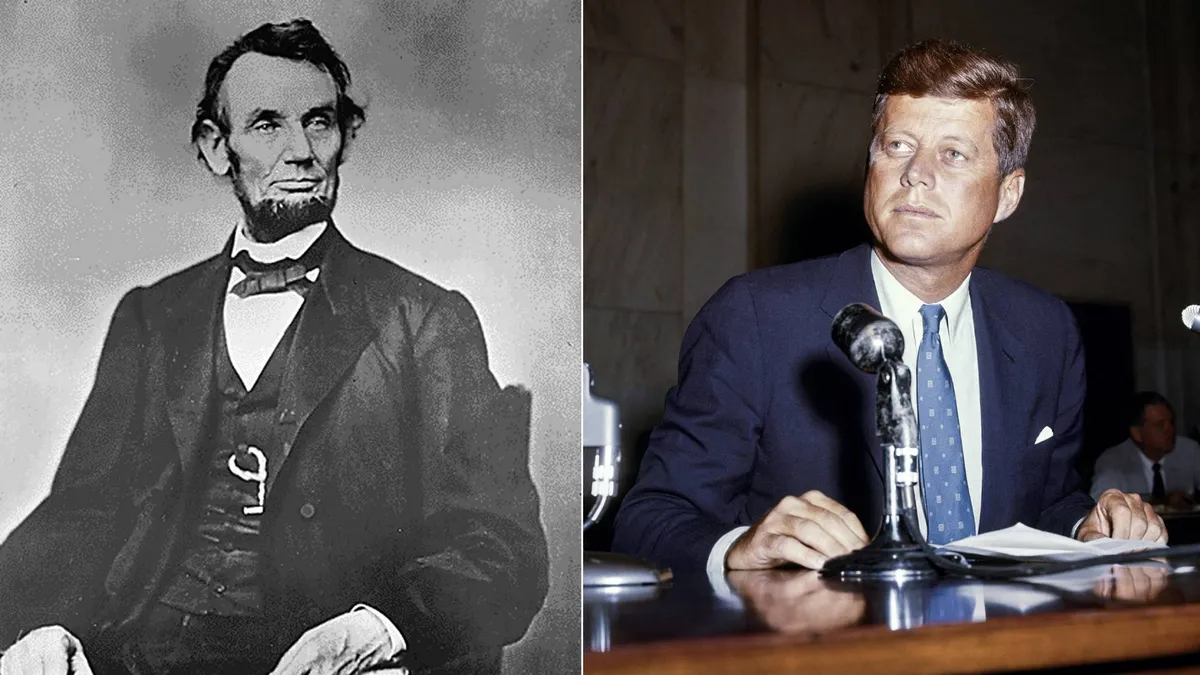 Amerikai elnökök, akik életét rejtélyes szálak kötik össze: Abraham Lincoln (balra) és John F. Kennedy (jobbra) 