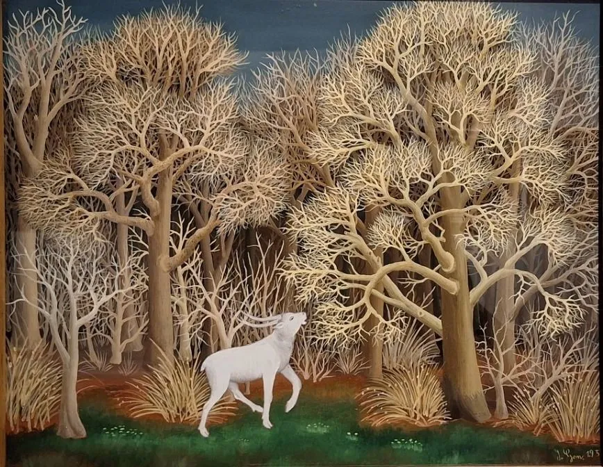 A zágrábi Naiv Művészetek Múzeumának egyik képe.