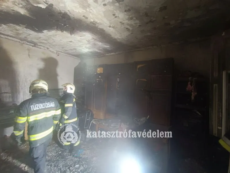 A tűz nemcsak egy helyiségben okozott károkat