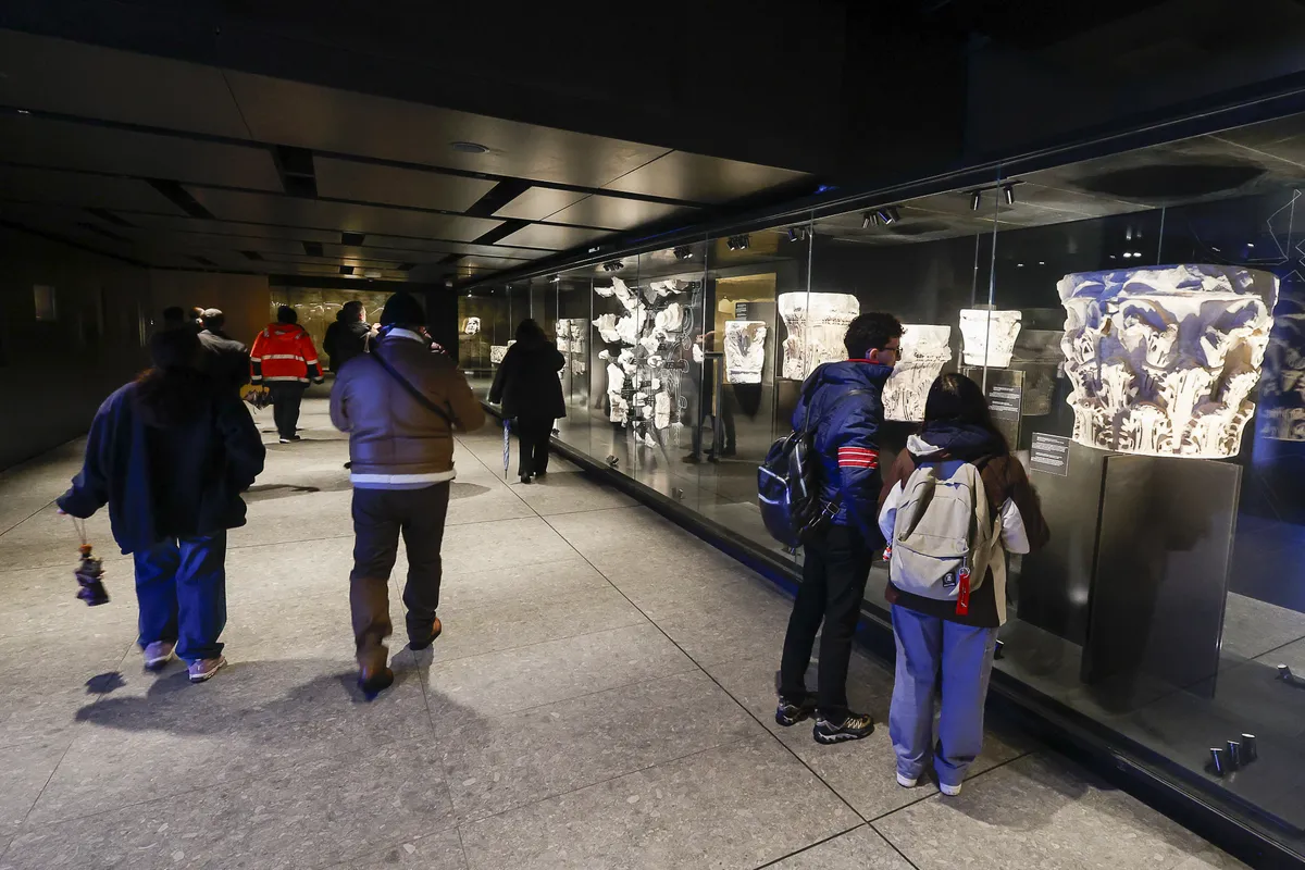 A Colosseumnál található új római metróállomás múzeum is egyben.