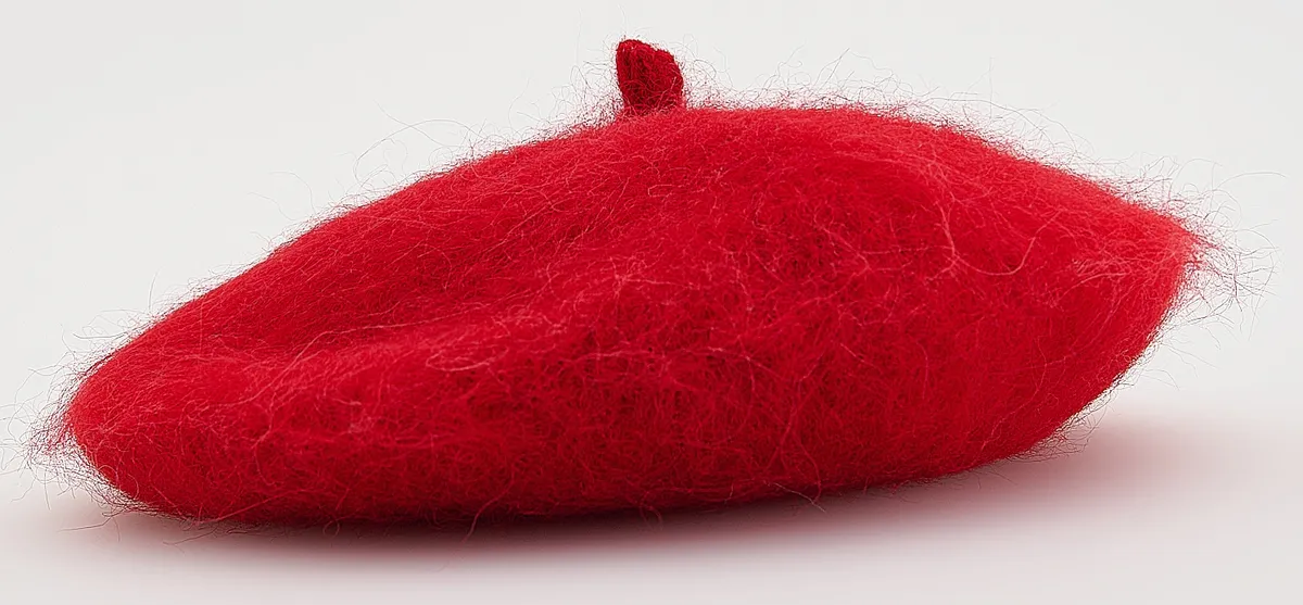 Karácsonyi divat: piros baret.