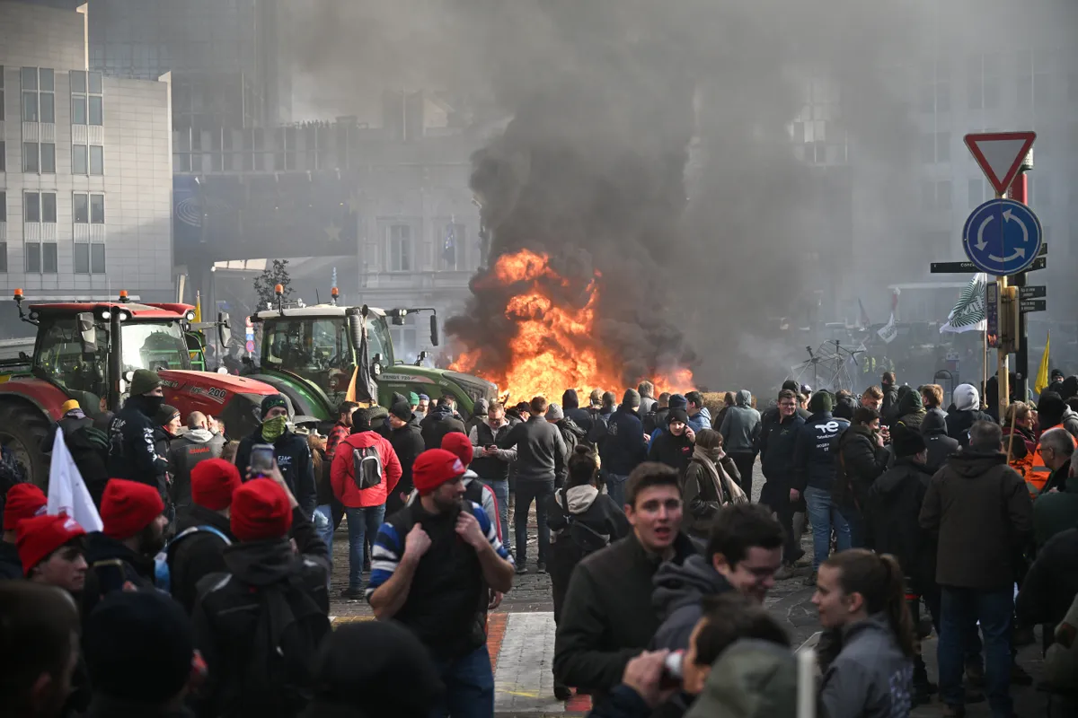 Brüsszeli gazdatüntetés