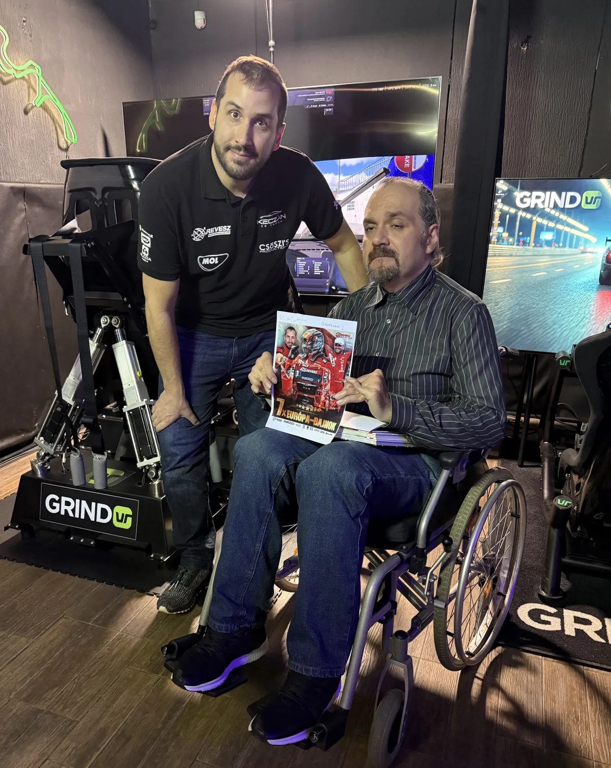 Márta János találkozhatott Székesfehérváron a hétszeres Európa-bajnok Kiss Norberttel, és próbára tehette magát egy valósághű szimulátorban