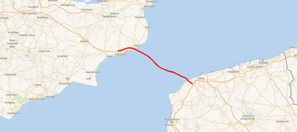 Golath Expedíció része a Channel Tunnel vagy Csalagút.