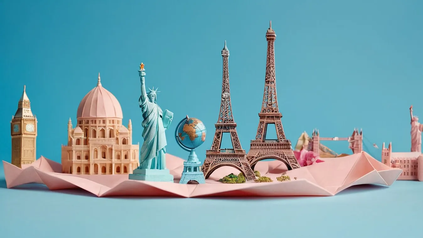 Világ látnivalóinak kvízben szereplő montázsa