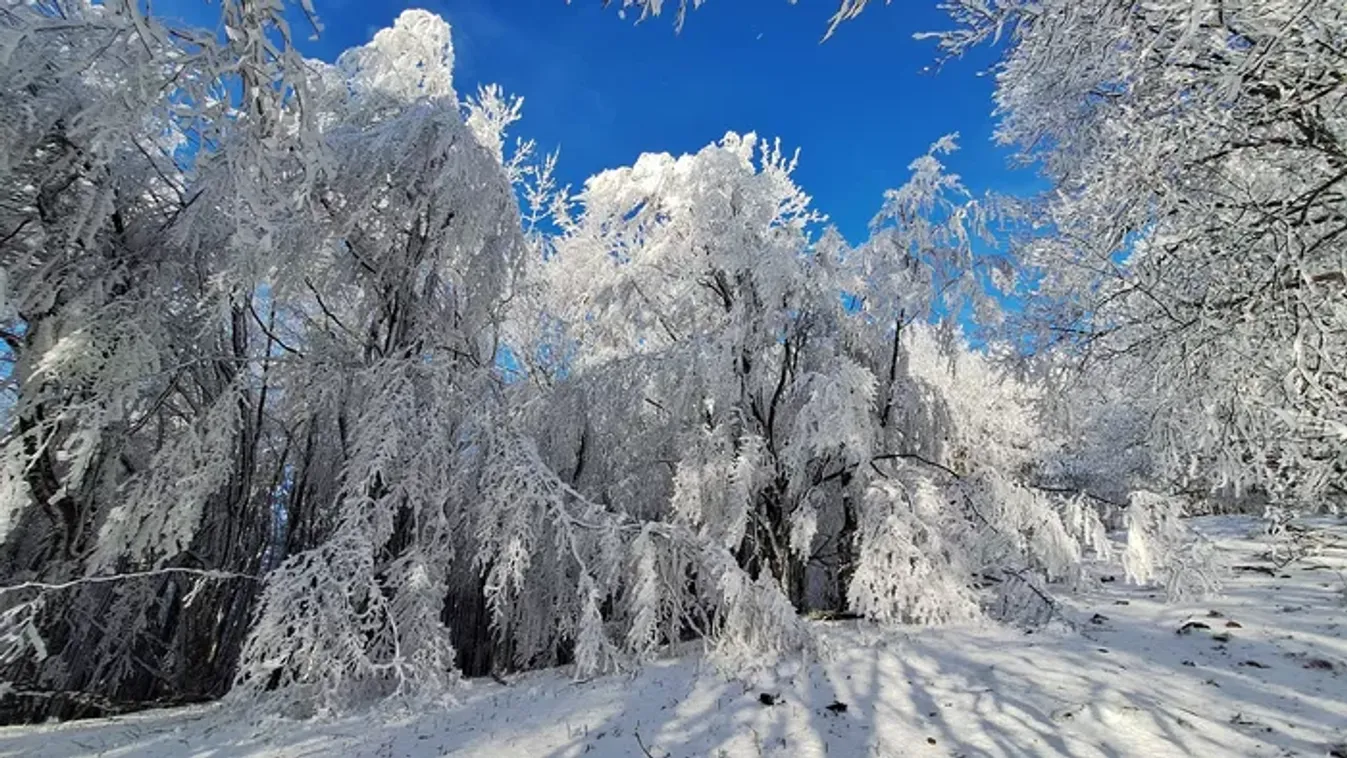 Lenyűgöző képek: hótakaró borítja a Kőszegi-hegységet és a Börzsönyt is!