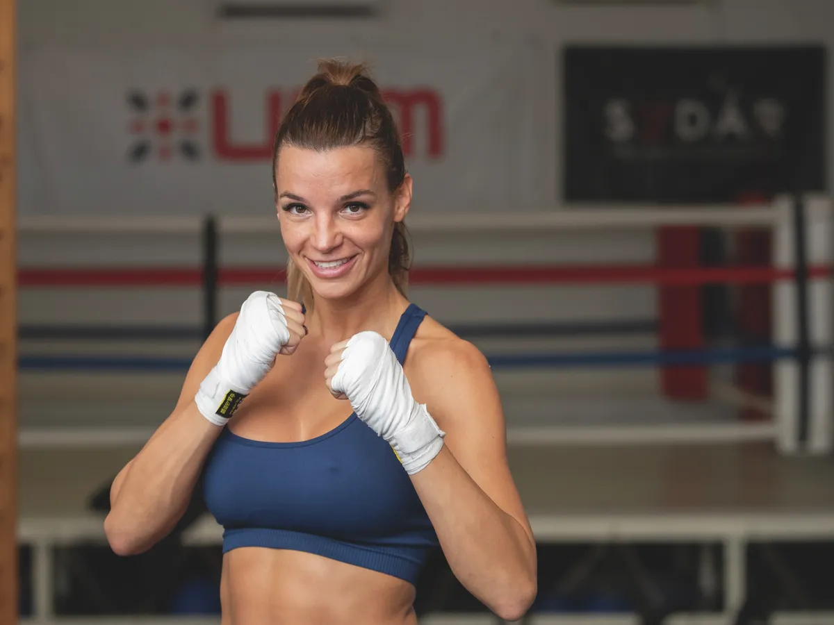 Katona Mazsi 2023-ban bajnoki övet szerzett a Sztárbox szuperdöntőjében.