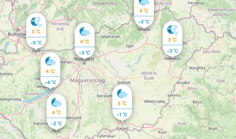 Hűvös időjárással indul utolsó decemberi szombatunk.