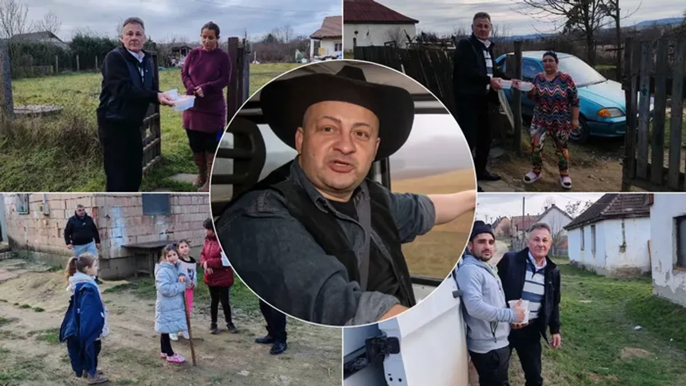 „Minden befektetett időt és energiát megért az a sok ragyogó szempár” – Gáspár Zsolti és édesapja a cigánysoron segített karácsonykor