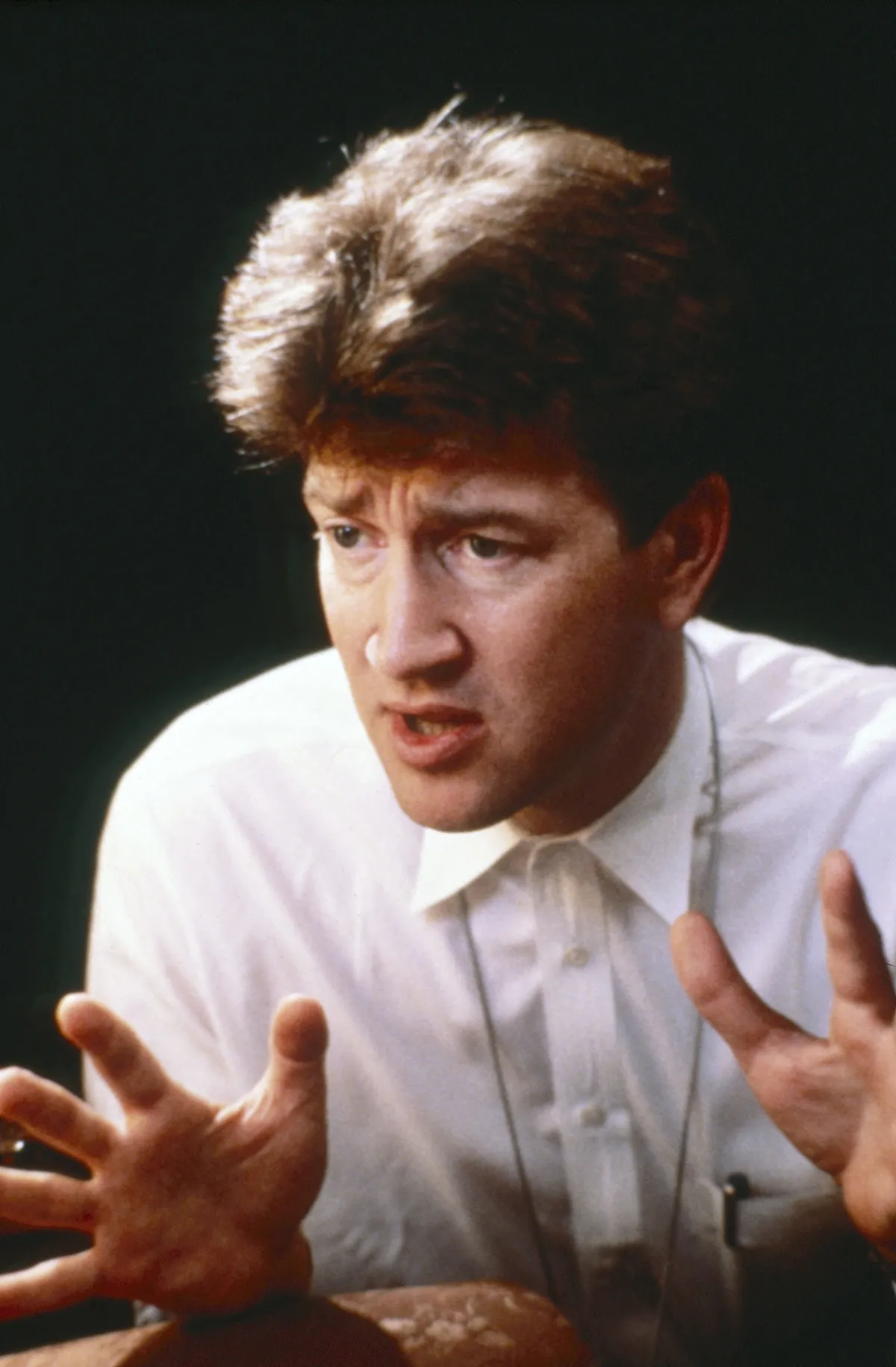 David Lynch a Kék bársony forgatásán.
