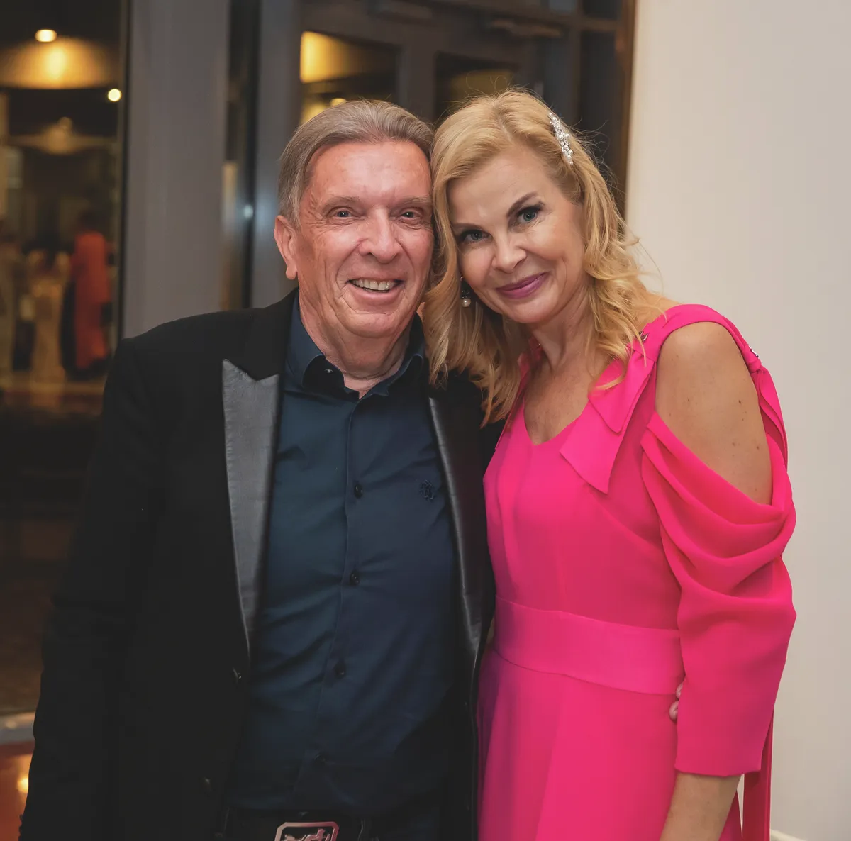 Polgár Árpád feleségével Polgár Tündével