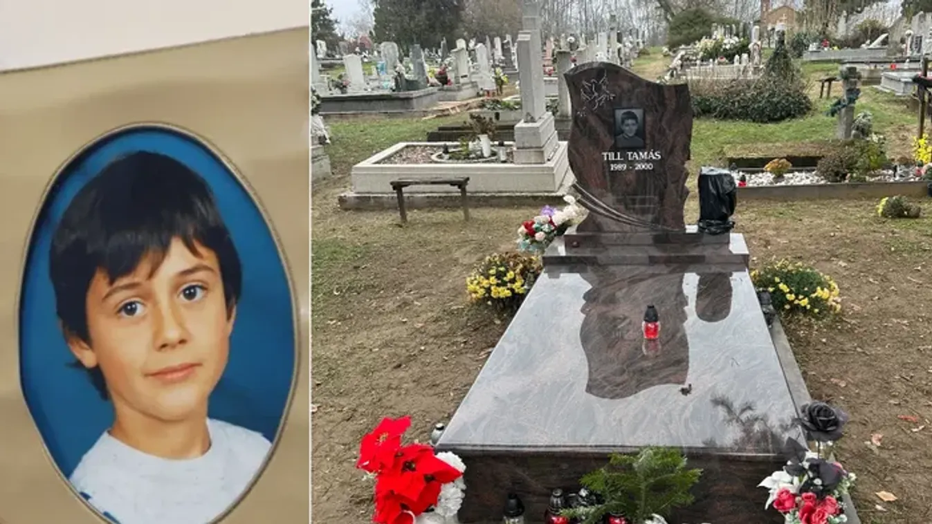 Szívszorító látványt nyújt a megölt Till Tamás sírja az ünnepek idején